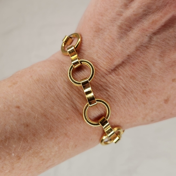 40s gold chainlink bracelet - Picture 3 of 7